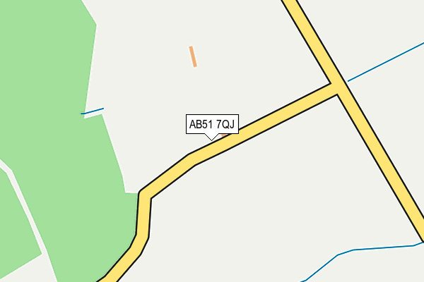 AB51 7QJ map - OS OpenMap – Local (Ordnance Survey) AB51 7QJ map - OS OpenMap – Local (Ordnance Survey)