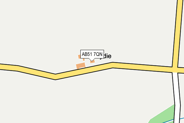 AB51 7QN map - OS OpenMap – Local (Ordnance Survey) AB51 7QN map - OS OpenMap – Local (Ordnance Survey)