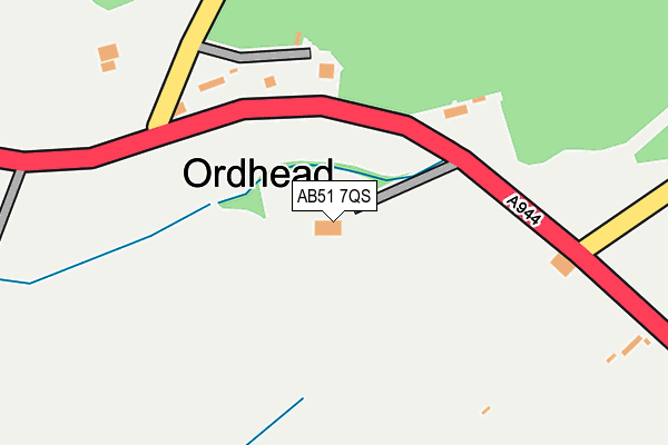 AB51 7QS map - OS OpenMap – Local (Ordnance Survey) AB51 7QS map - OS OpenMap – Local (Ordnance Survey)