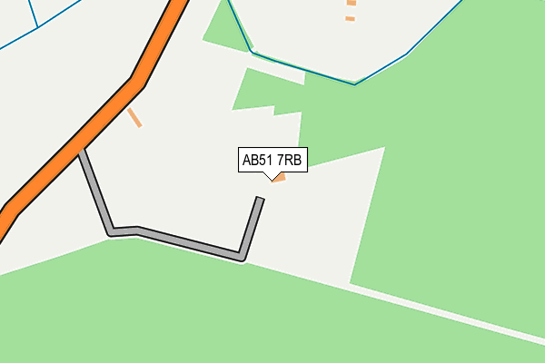 AB51 7RB map - OS OpenMap – Local (Ordnance Survey) AB51 7RB map - OS OpenMap – Local (Ordnance Survey)
