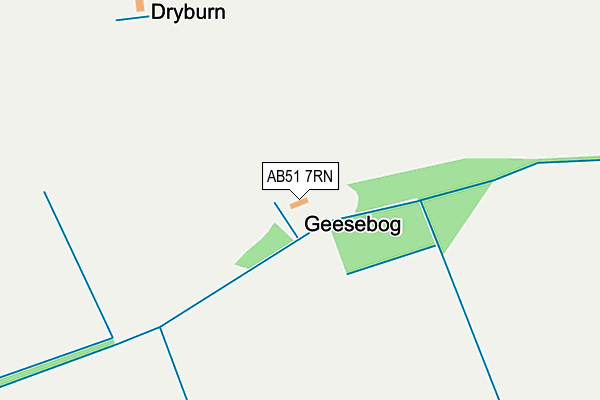 AB51 7RN map - OS OpenMap – Local (Ordnance Survey) AB51 7RN map - OS OpenMap – Local (Ordnance Survey)