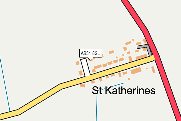 AB51 8SL map - OS OpenMap – Local (Ordnance Survey) AB51 8SL map - OS OpenMap – Local (Ordnance Survey)