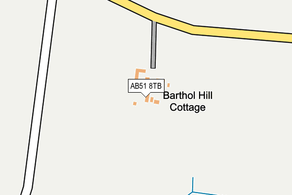 AB51 8TB map - OS OpenMap – Local (Ordnance Survey) AB51 8TB map - OS OpenMap – Local (Ordnance Survey)