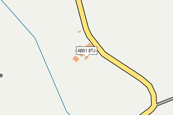 AB51 8TJ map - OS OpenMap – Local (Ordnance Survey) AB51 8TJ map - OS OpenMap – Local (Ordnance Survey)