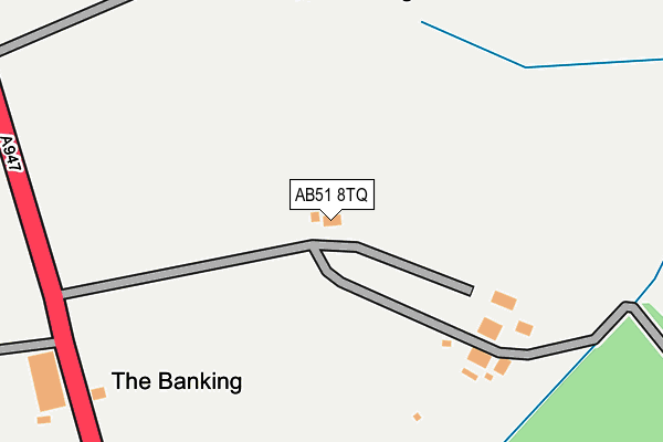 AB51 8TQ map - OS OpenMap – Local (Ordnance Survey) AB51 8TQ map - OS OpenMap – Local (Ordnance Survey)
