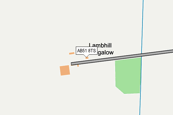 AB51 8TS map - OS OpenMap – Local (Ordnance Survey) AB51 8TS map - OS OpenMap – Local (Ordnance Survey)