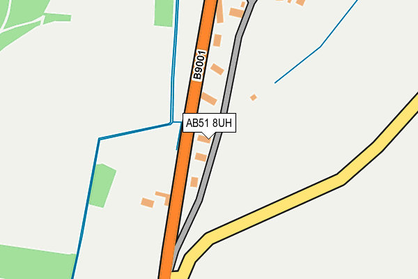 AB51 8UH map - OS OpenMap – Local (Ordnance Survey) AB51 8UH map - OS OpenMap – Local (Ordnance Survey)