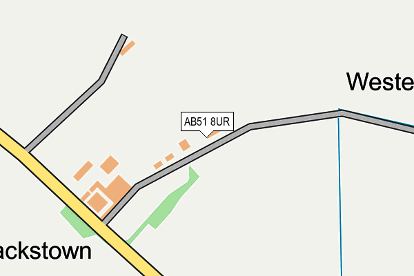 AB51 8UR map - OS OpenMap – Local (Ordnance Survey) AB51 8UR map - OS OpenMap – Local (Ordnance Survey)