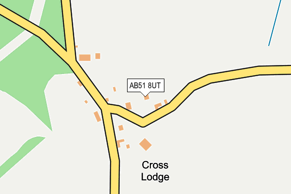 AB51 8UT map - OS OpenMap – Local (Ordnance Survey) AB51 8UT map - OS OpenMap – Local (Ordnance Survey)