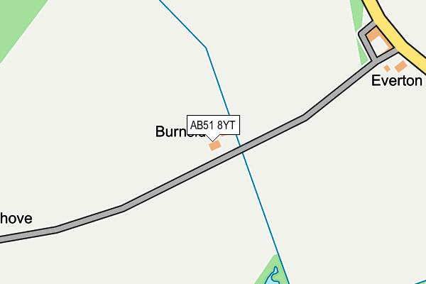 AB51 8YT map - OS OpenMap – Local (Ordnance Survey) AB51 8YT map - OS OpenMap – Local (Ordnance Survey)