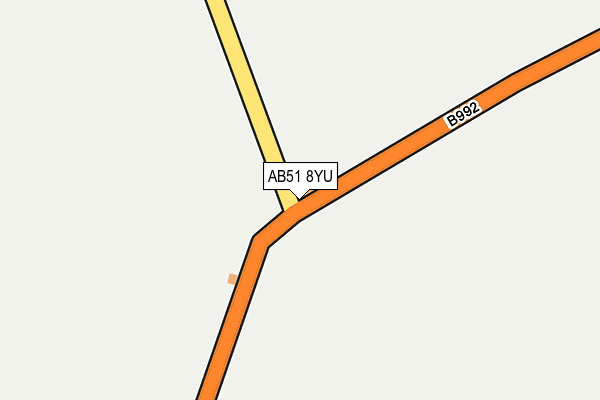 AB51 8YU map - OS OpenMap – Local (Ordnance Survey) AB51 8YU map - OS OpenMap – Local (Ordnance Survey)