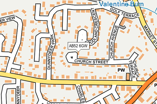 AB52 6GW map - OS OpenMap – Local (Ordnance Survey) AB52 6GW map - OS OpenMap – Local (Ordnance Survey)