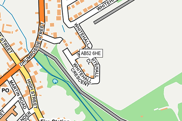 AB52 6HE map - OS OpenMap – Local (Ordnance Survey) AB52 6HE map - OS OpenMap – Local (Ordnance Survey)