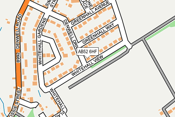 AB52 6HF map - OS OpenMap – Local (Ordnance Survey) AB52 6HF map - OS OpenMap – Local (Ordnance Survey)