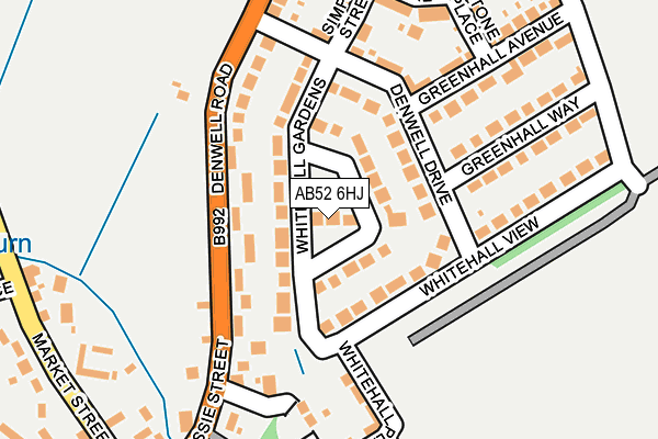 AB52 6HJ map - OS OpenMap – Local (Ordnance Survey) AB52 6HJ map - OS OpenMap – Local (Ordnance Survey)