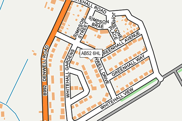 AB52 6HL map - OS OpenMap – Local (Ordnance Survey) AB52 6HL map - OS OpenMap – Local (Ordnance Survey)