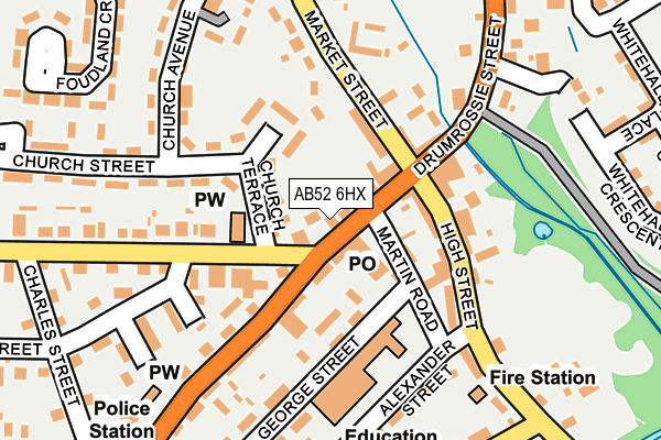 AB52 6HX map - OS OpenMap – Local (Ordnance Survey) AB52 6HX map - OS OpenMap – Local (Ordnance Survey)