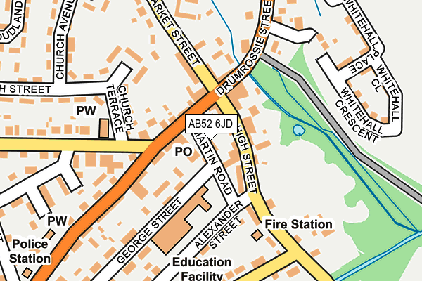 AB52 6JD map - OS OpenMap – Local (Ordnance Survey) AB52 6JD map - OS OpenMap – Local (Ordnance Survey)