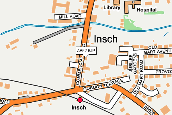 AB52 6JP map - OS OpenMap – Local (Ordnance Survey) AB52 6JP map - OS OpenMap – Local (Ordnance Survey)