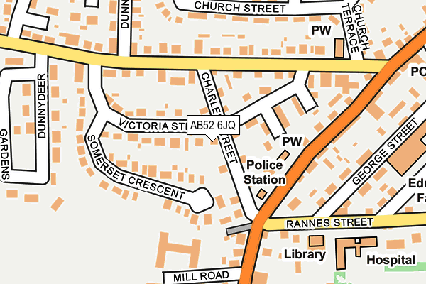 AB52 6JQ map - OS OpenMap – Local (Ordnance Survey) AB52 6JQ map - OS OpenMap – Local (Ordnance Survey)