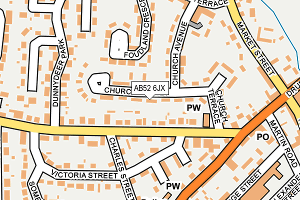 AB52 6JX map - OS OpenMap – Local (Ordnance Survey) AB52 6JX map - OS OpenMap – Local (Ordnance Survey)