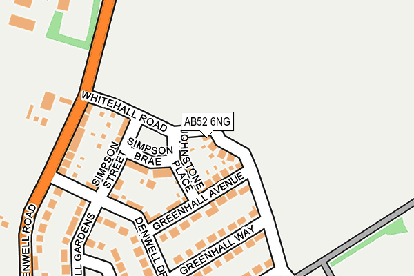 AB52 6NG map - OS OpenMap – Local (Ordnance Survey) AB52 6NG map - OS OpenMap – Local (Ordnance Survey)