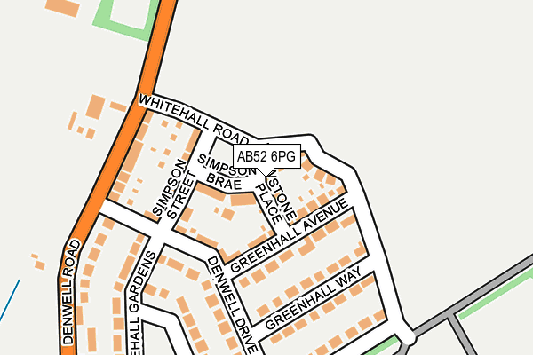 AB52 6PG map - OS OpenMap – Local (Ordnance Survey) AB52 6PG map - OS OpenMap – Local (Ordnance Survey)