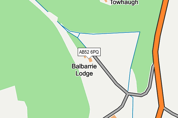 AB52 6PQ map - OS OpenMap – Local (Ordnance Survey) AB52 6PQ map - OS OpenMap – Local (Ordnance Survey)