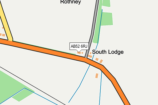 AB52 6RJ map - OS OpenMap – Local (Ordnance Survey)