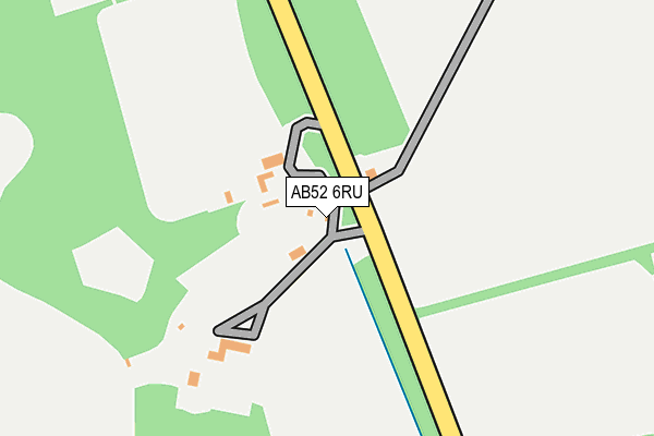 AB52 6RU map - OS OpenMap – Local (Ordnance Survey)