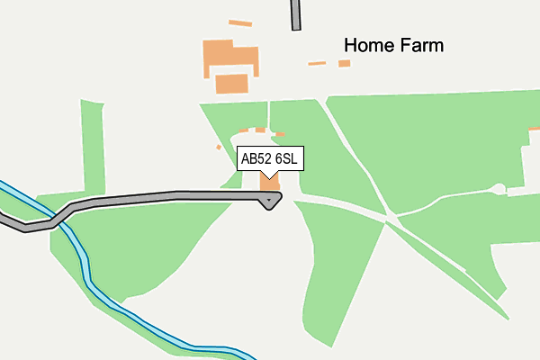 AB52 6SL map - OS OpenMap – Local (Ordnance Survey)