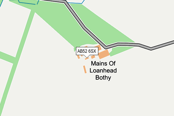AB52 6SX map - OS OpenMap – Local (Ordnance Survey) AB52 6SX map - OS OpenMap – Local (Ordnance Survey)