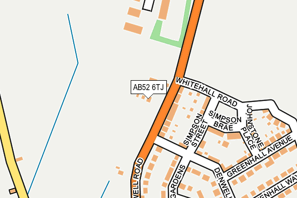 AB52 6TJ map - OS OpenMap – Local (Ordnance Survey) AB52 6TJ map - OS OpenMap – Local (Ordnance Survey)