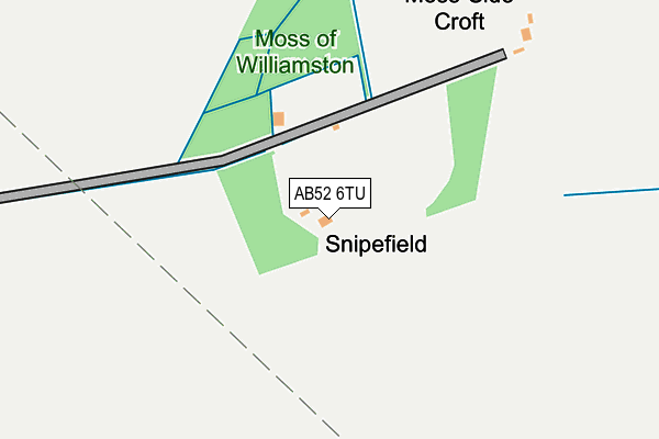 AB52 6TU map - OS OpenMap – Local (Ordnance Survey)