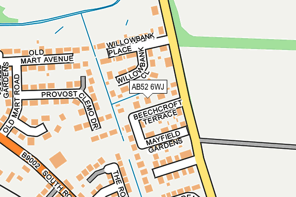 AB52 6WJ map - OS OpenMap – Local (Ordnance Survey) AB52 6WJ map - OS OpenMap – Local (Ordnance Survey)