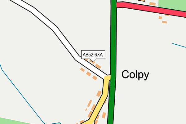 AB52 6XA map - OS OpenMap – Local (Ordnance Survey) AB52 6XA map - OS OpenMap – Local (Ordnance Survey)
