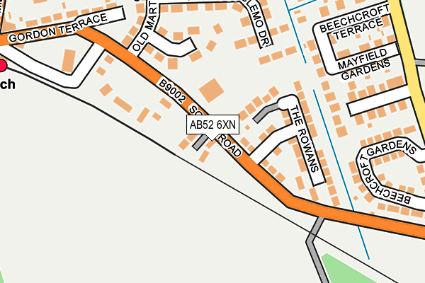 AB52 6XN map - OS OpenMap – Local (Ordnance Survey) AB52 6XN map - OS OpenMap – Local (Ordnance Survey)