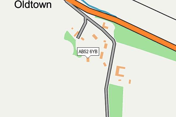 AB52 6YB map - OS OpenMap – Local (Ordnance Survey) AB52 6YB map - OS OpenMap – Local (Ordnance Survey)