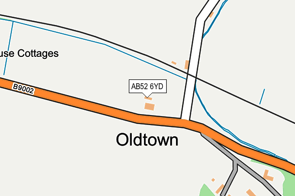 AB52 6YD map - OS OpenMap – Local (Ordnance Survey) AB52 6YD map - OS OpenMap – Local (Ordnance Survey)