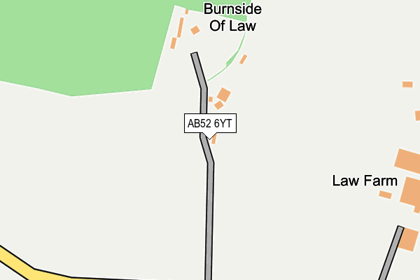 AB52 6YT map - OS OpenMap – Local (Ordnance Survey) AB52 6YT map - OS OpenMap – Local (Ordnance Survey)