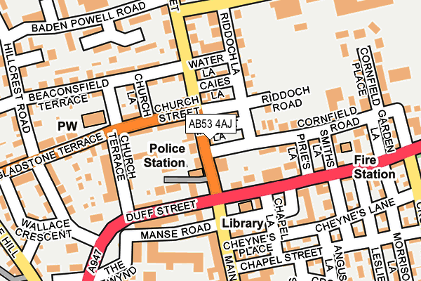 AB53 4AJ map - OS OpenMap – Local (Ordnance Survey) AB53 4AJ map - OS OpenMap – Local (Ordnance Survey)