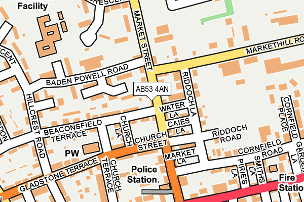 AB53 4AN map - OS OpenMap – Local (Ordnance Survey) AB53 4AN map - OS OpenMap – Local (Ordnance Survey)