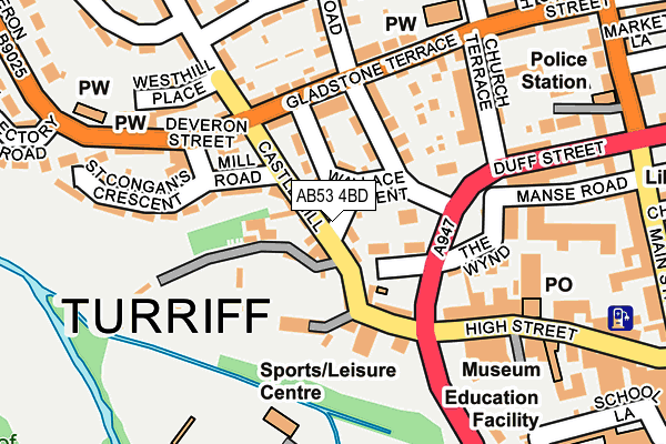 AB53 4BD map - OS OpenMap – Local (Ordnance Survey) AB53 4BD map - OS OpenMap – Local (Ordnance Survey)