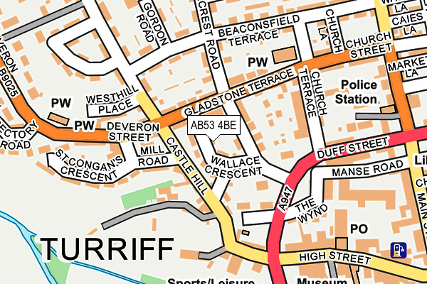 AB53 4BE map - OS OpenMap – Local (Ordnance Survey) AB53 4BE map - OS OpenMap – Local (Ordnance Survey)