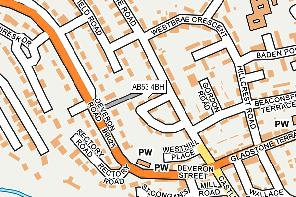 AB53 4BH map - OS OpenMap – Local (Ordnance Survey) AB53 4BH map - OS OpenMap – Local (Ordnance Survey)