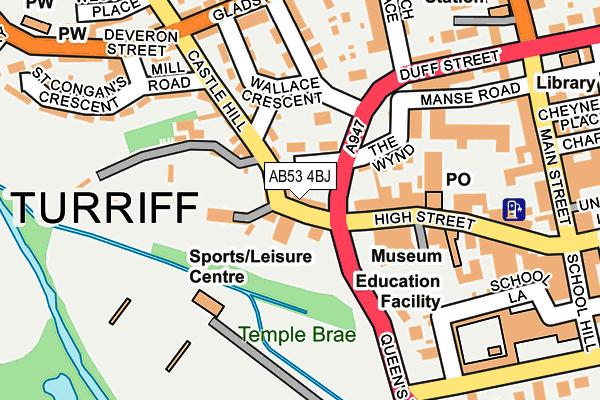 AB53 4BJ map - OS OpenMap – Local (Ordnance Survey) AB53 4BJ map - OS OpenMap – Local (Ordnance Survey)