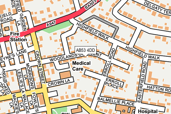 AB53 4DD map - OS OpenMap – Local (Ordnance Survey) AB53 4DD map - OS OpenMap – Local (Ordnance Survey)