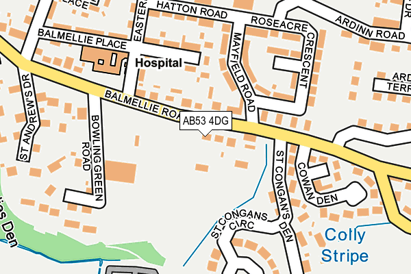 AB53 4DG map - OS OpenMap – Local (Ordnance Survey) AB53 4DG map - OS OpenMap – Local (Ordnance Survey)