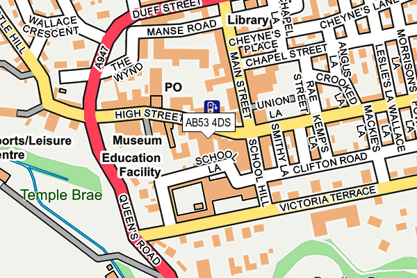 AB53 4DS map - OS OpenMap – Local (Ordnance Survey) AB53 4DS map - OS OpenMap – Local (Ordnance Survey)