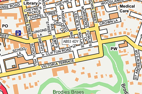 AB53 4DY map - OS OpenMap – Local (Ordnance Survey) AB53 4DY map - OS OpenMap – Local (Ordnance Survey)